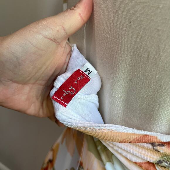 Y2K Vintage Ruby Fox Floral Mesh Danity Romantic Dress Size Medium - Picture 8 of 8